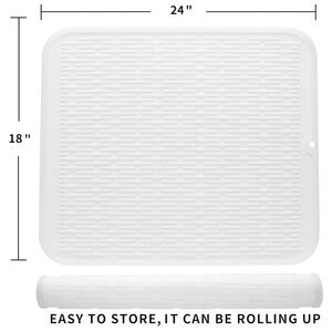 MicoYang Silicone Dish Drying Mat- Multiple Usage,Easy clean, Heat-resistant XXL